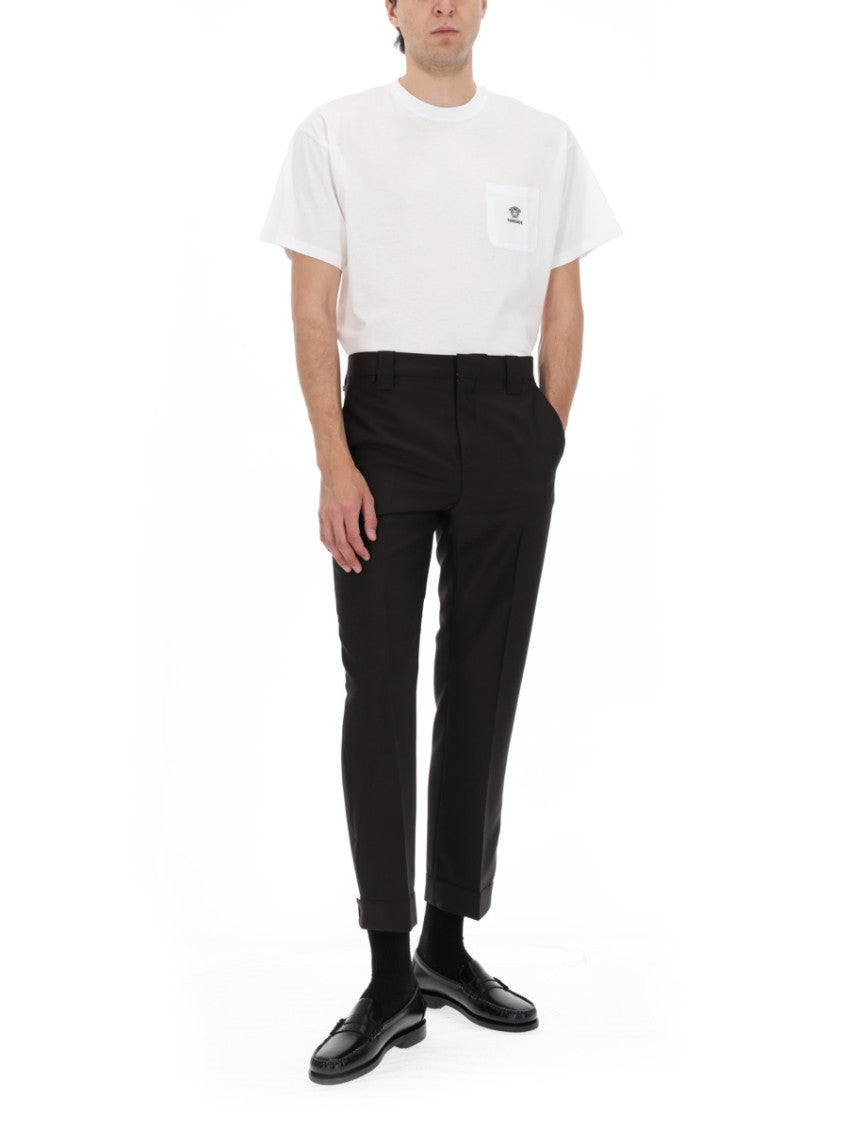 White Crew Neck T-Shirt 2