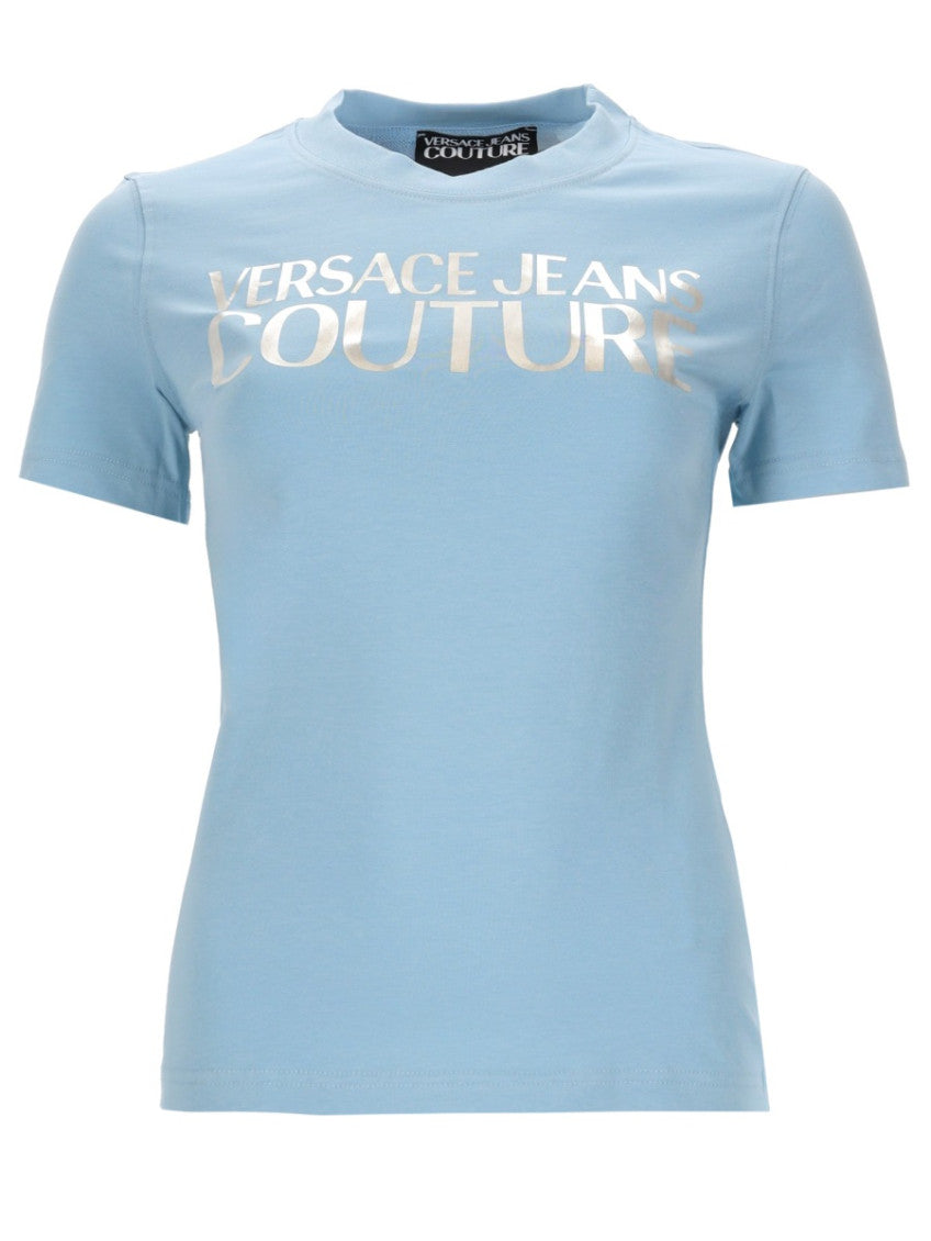 Sky Blue Logo Crew Neck T-Shirt 1
