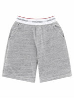 Grey Textured Shorts 1