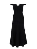Black Off Shoulder Maxi Dress 1