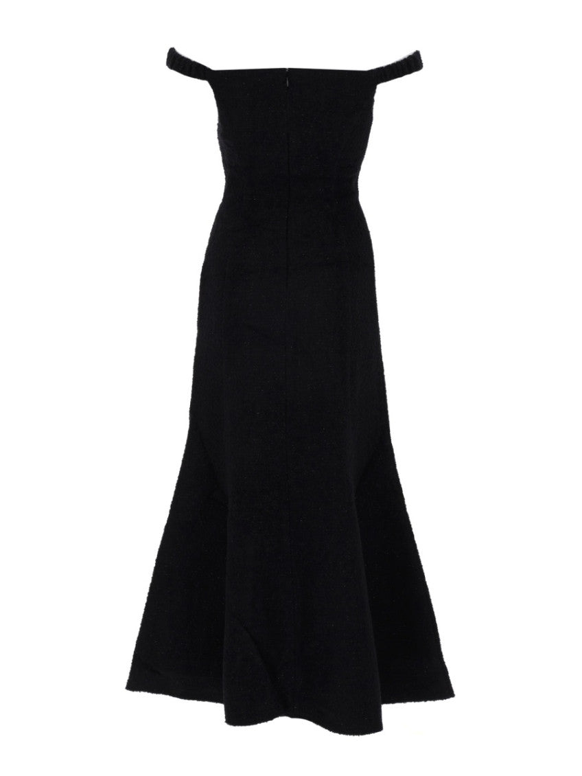 Black Off Shoulder Maxi Dress 2