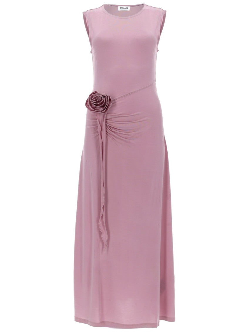 Purple Round Neck Maxi Dress 1