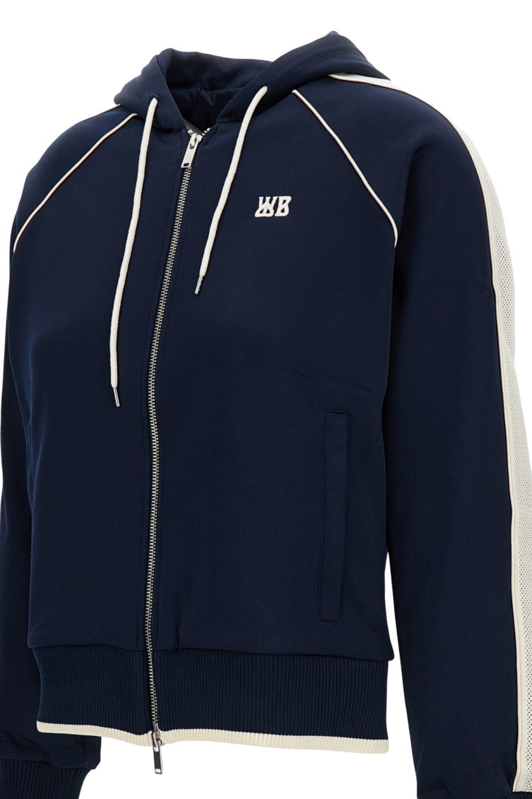 Dark Blue Logo Hood Sweatshirt 3
