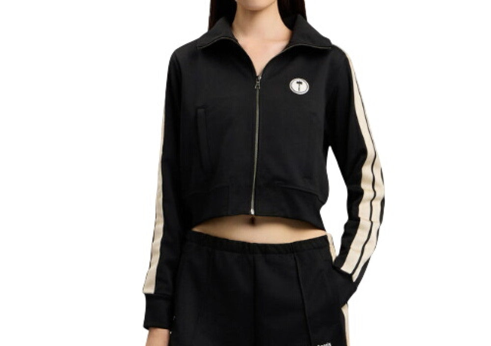 Black Logo Shirt Collar Sweatshirt 1