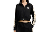 Black Logo Shirt Collar Sweatshirt 1