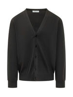 Black V Neck Cardigans 1