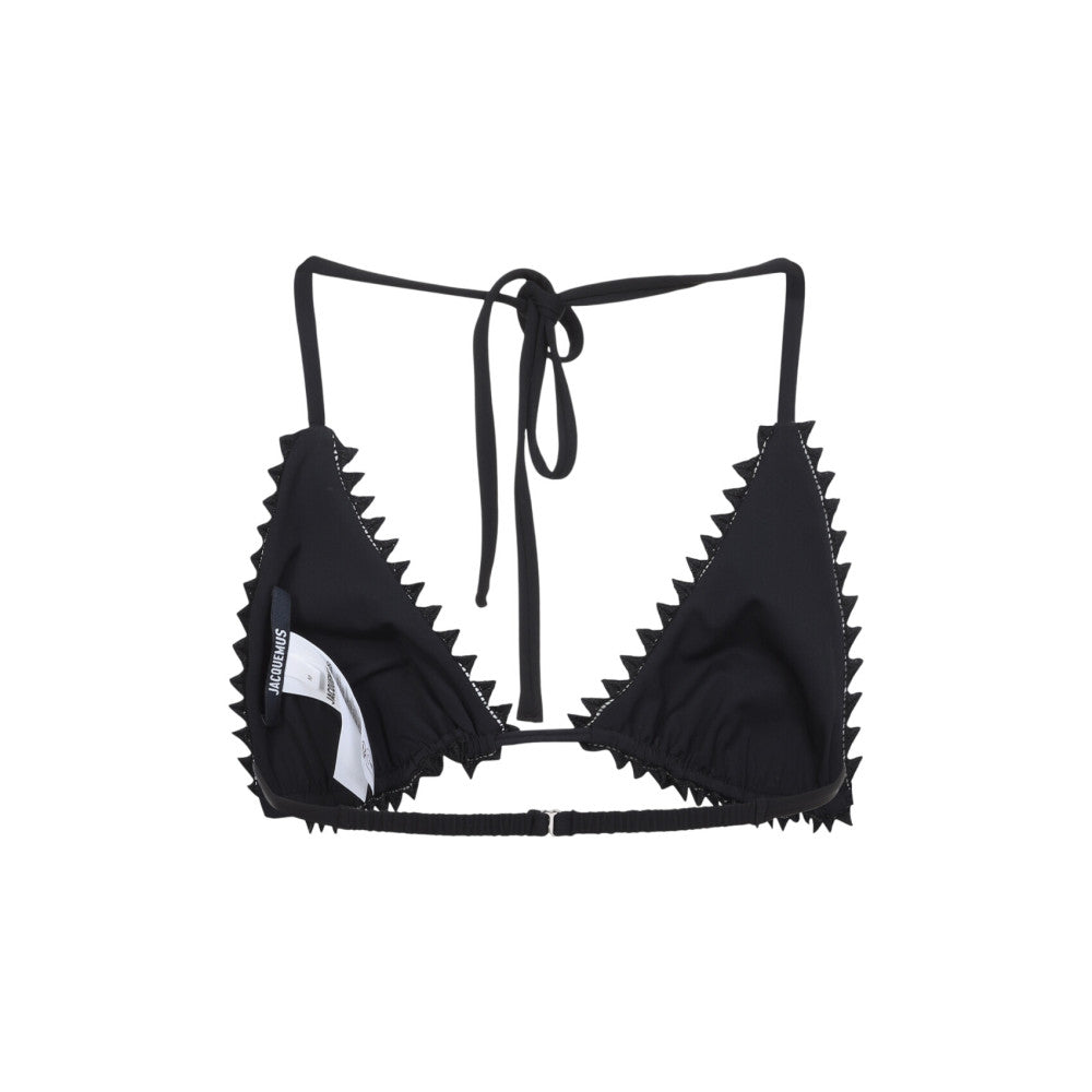 Black Solid Swimwear 2