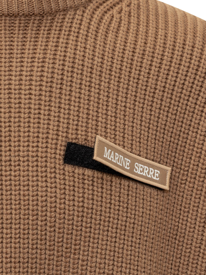 Brown Crew Neck Sweaters 3