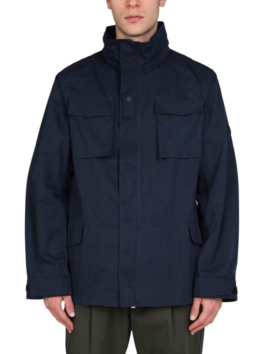 Navy Blue Solid Jackets 1