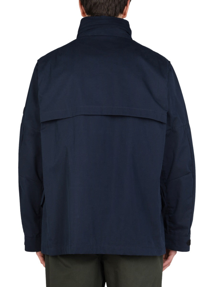 Navy Blue Solid Jackets 3