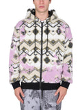 Multicolor Geometric Hood Jackets 1