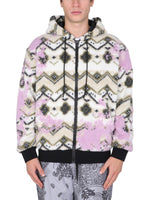 Multicolor Geometric Hood Jackets 1
