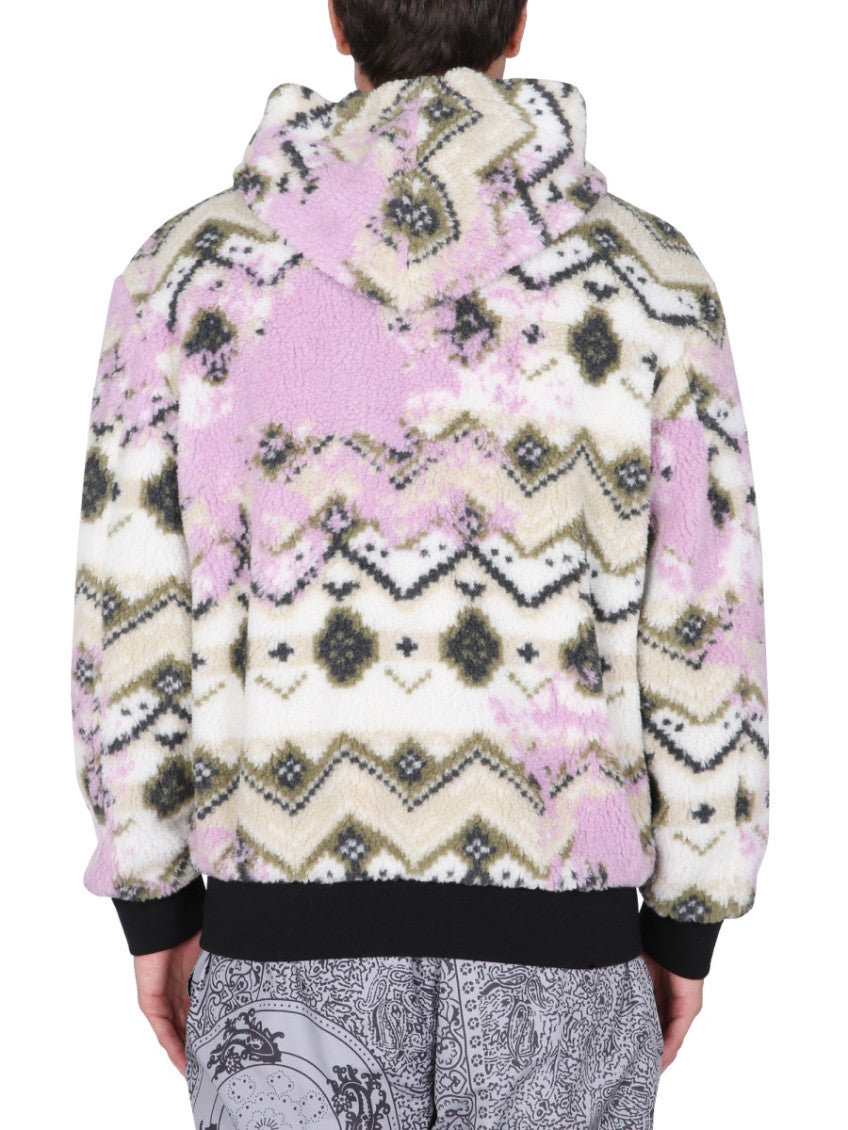 Multicolor Geometric Hood Jackets 3