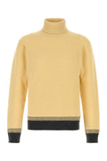 Yellow Turtle Neck Sweaters 1