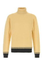 Yellow Turtle Neck Sweaters 1