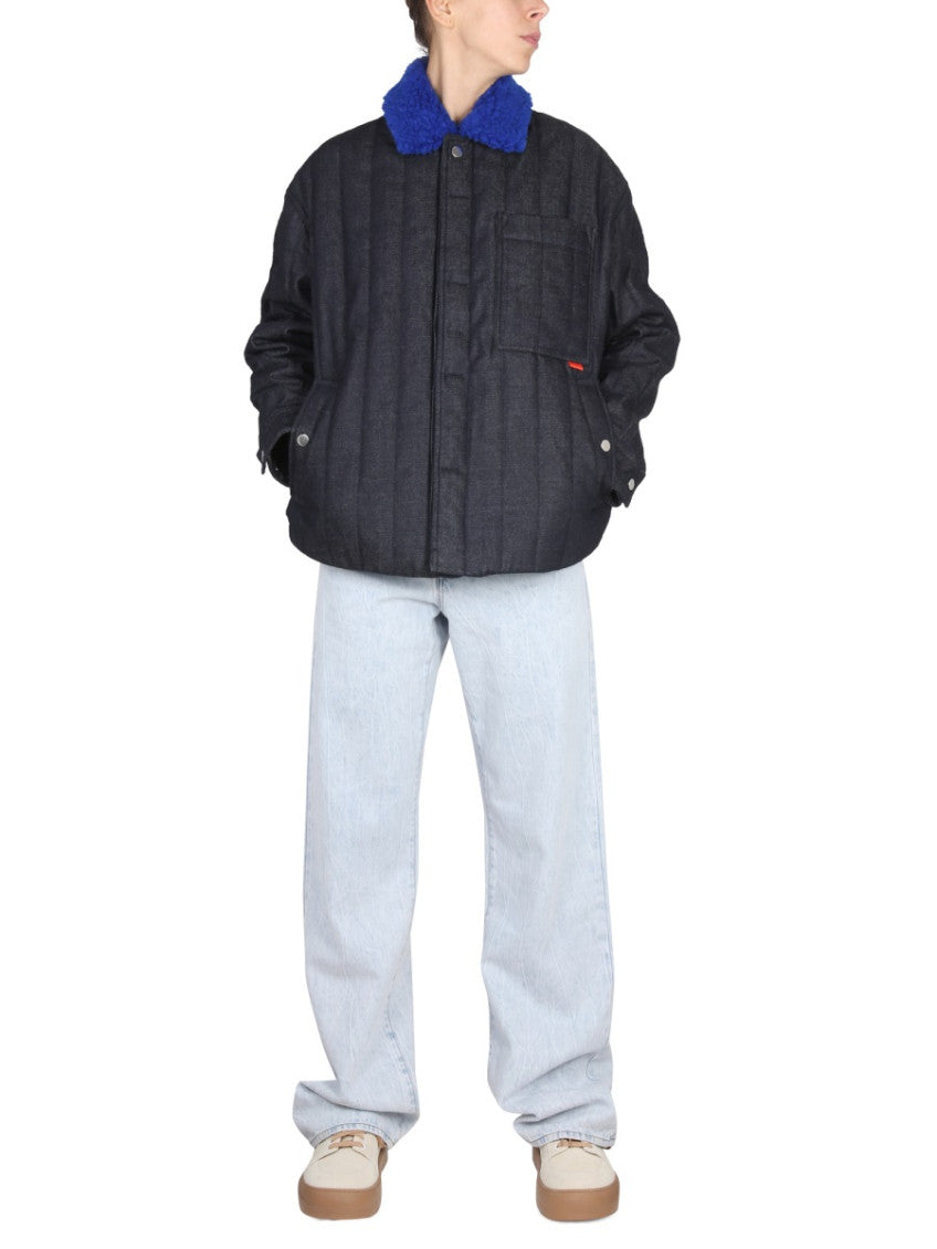 Dark Blue Solid Jackets 2