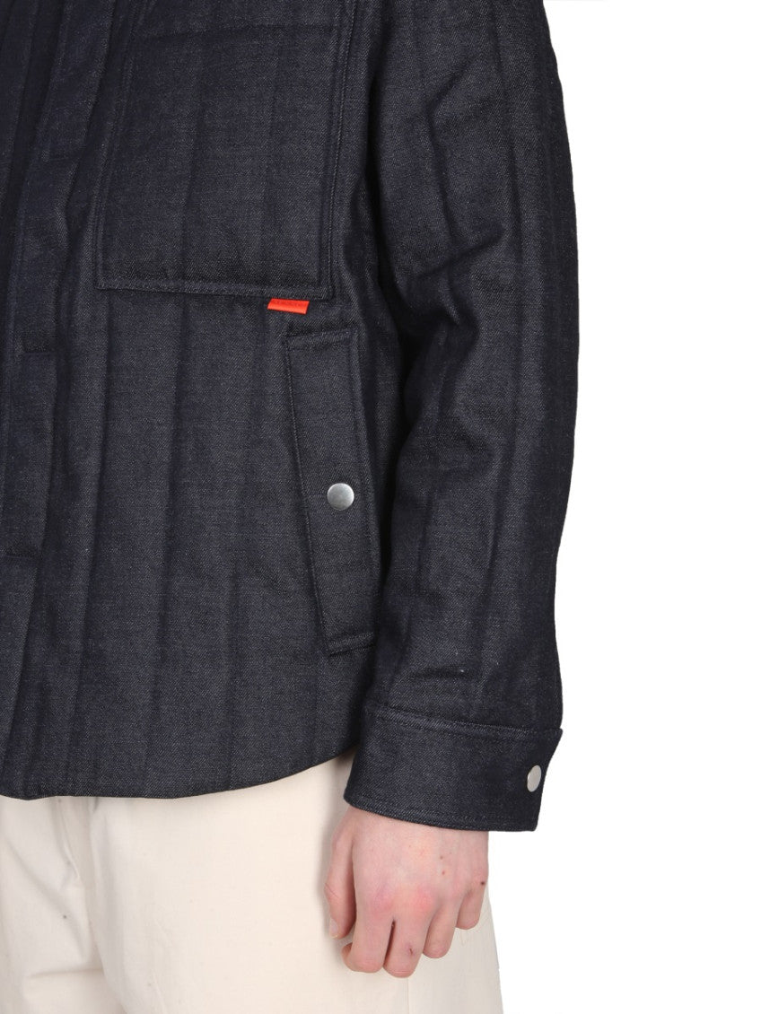 Dark Blue Solid Jackets 7
