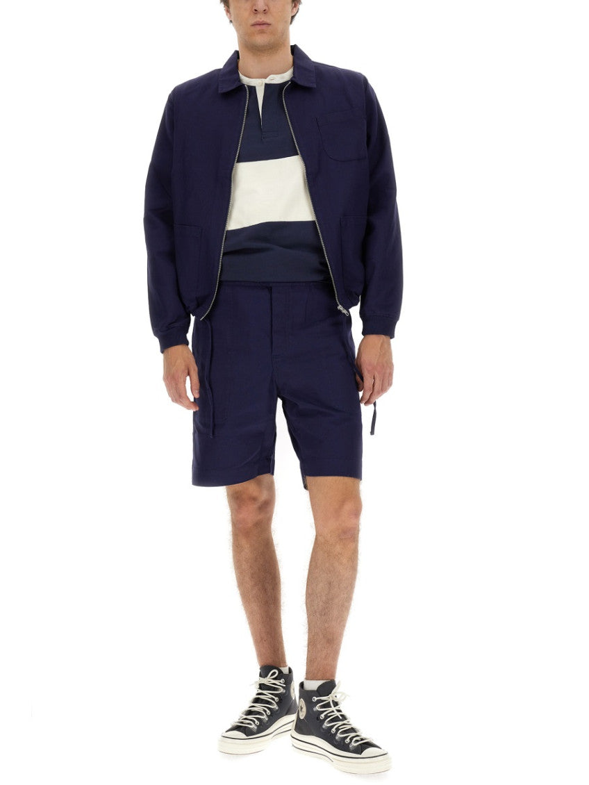 Navy Blue Solid Jackets 2