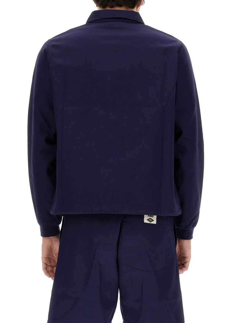 Navy Blue Solid Jackets 3