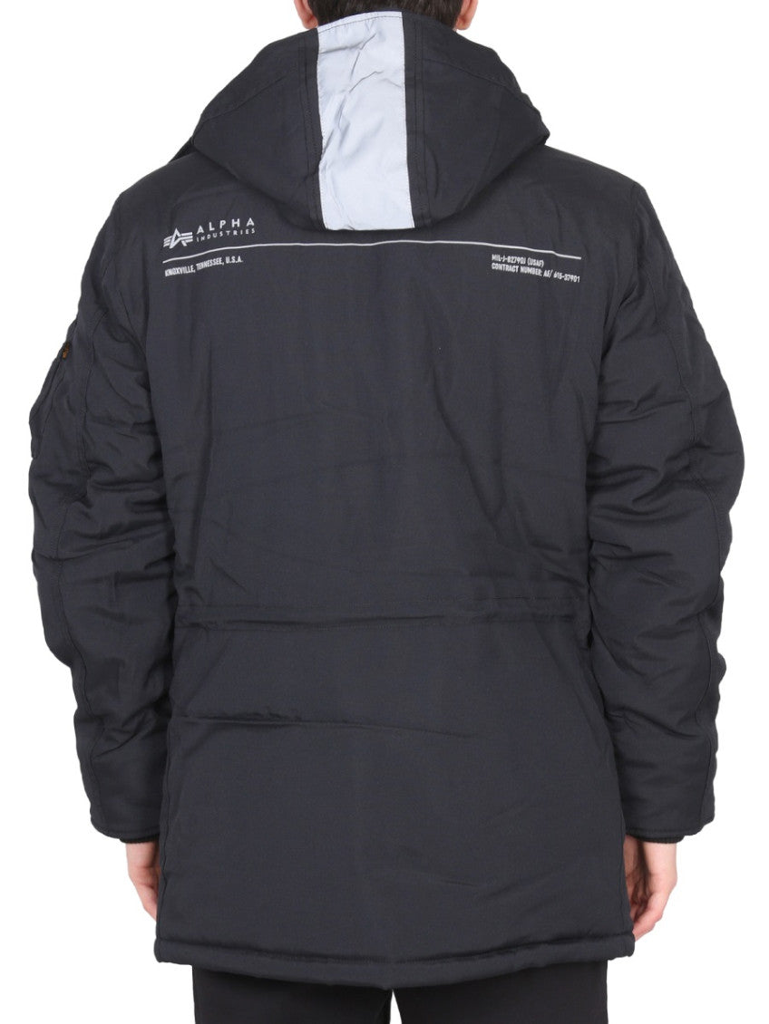 Black Solid Hood Jackets 3