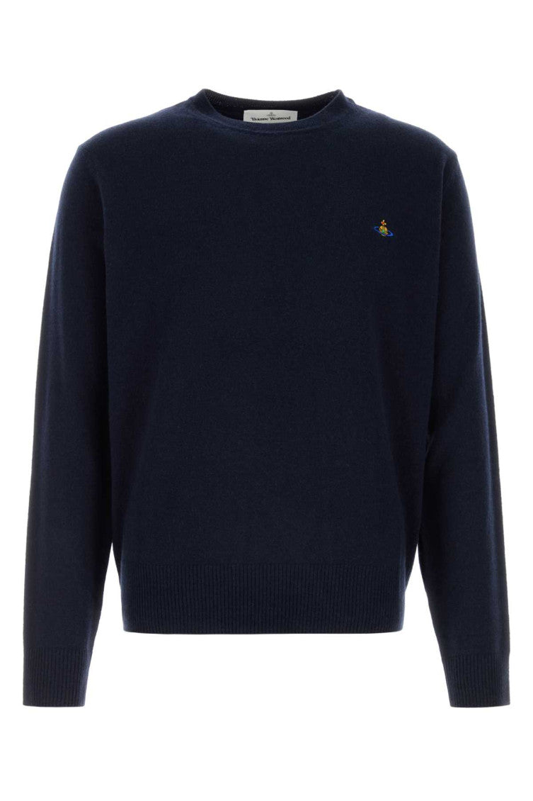 Navy Blue Logo Sweaters 1