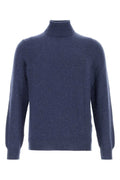 Navy Blue Solid Sweaters 1
