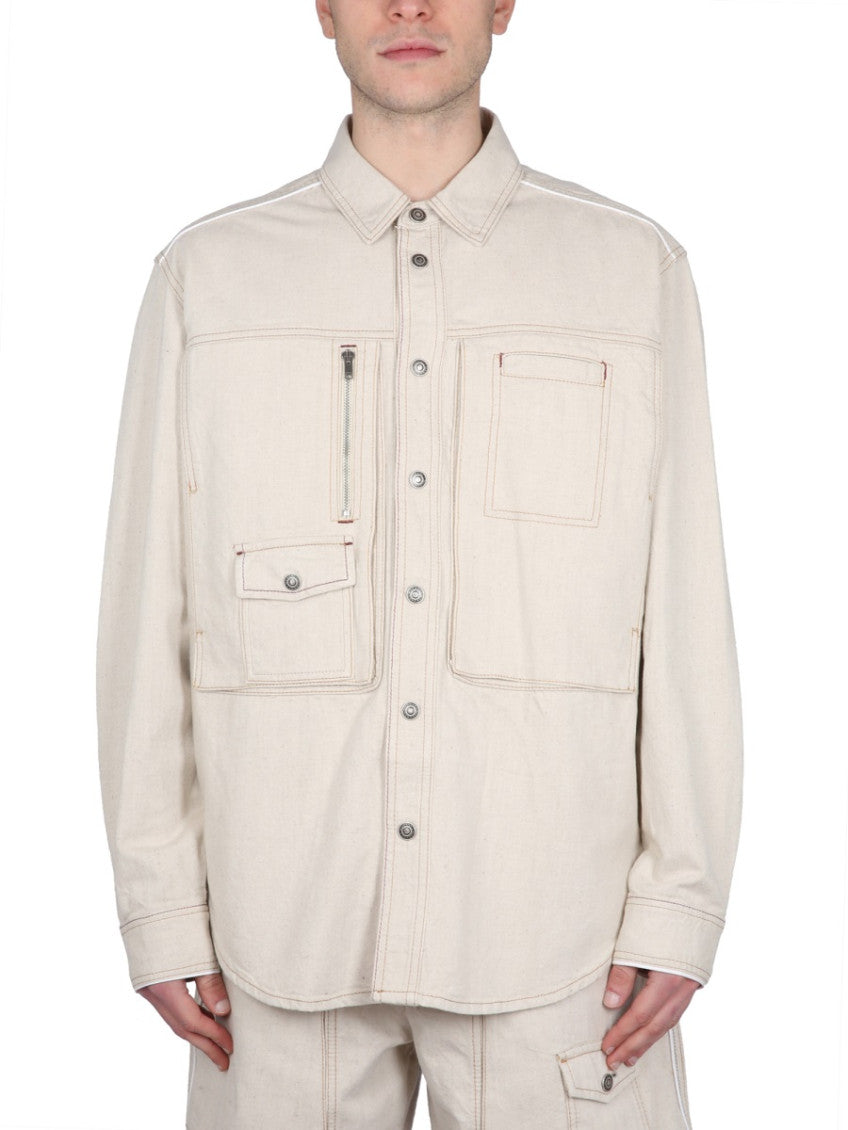 Light Beige Solid Jackets 1