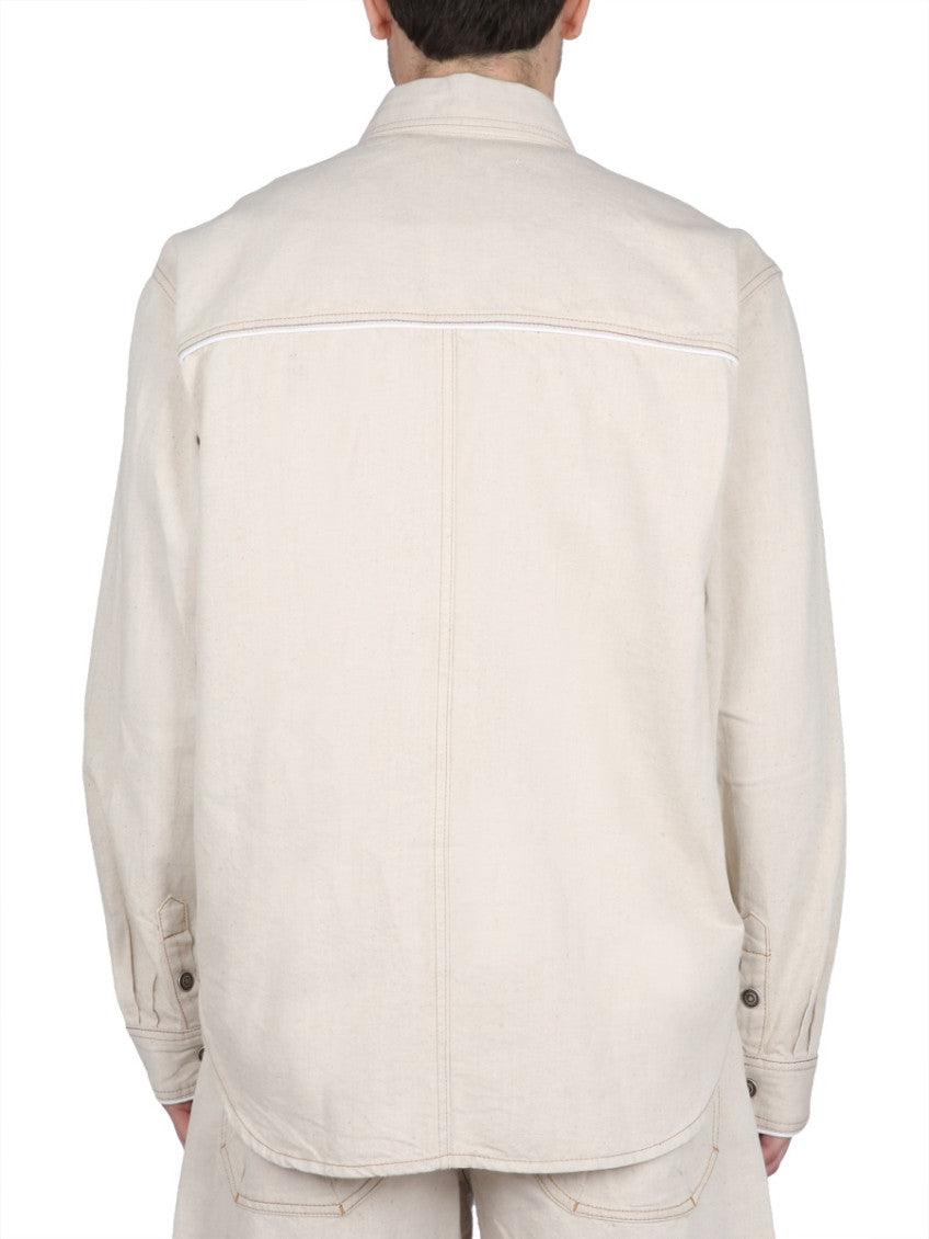 Light Beige Solid Jackets 3