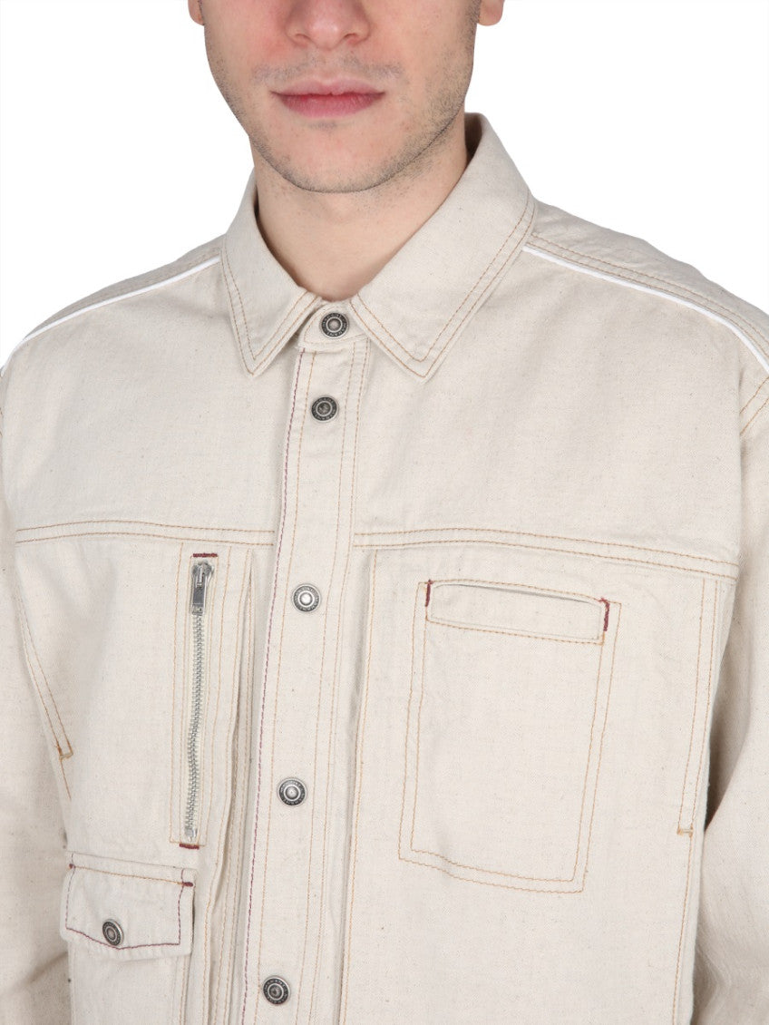 Light Beige Solid Jackets 4
