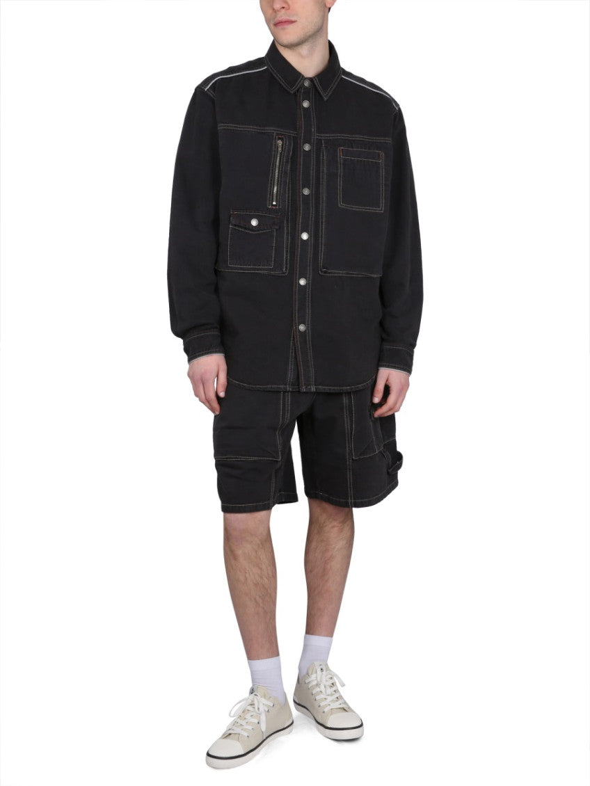 Black Shirt Collar Jackets 2