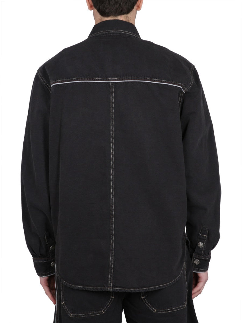 Black Shirt Collar Jackets 3