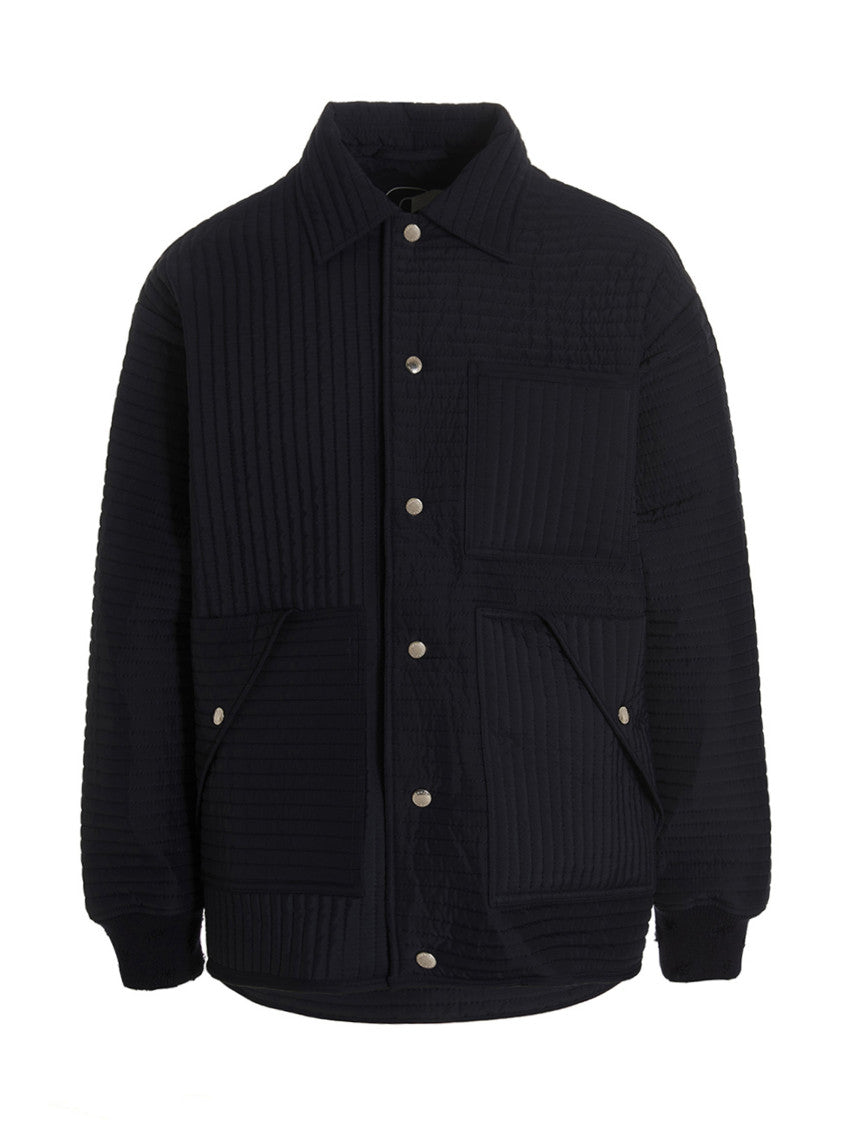 Dark Blue Quilted Jackets 1