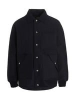 Dark Blue Quilted Jackets 1