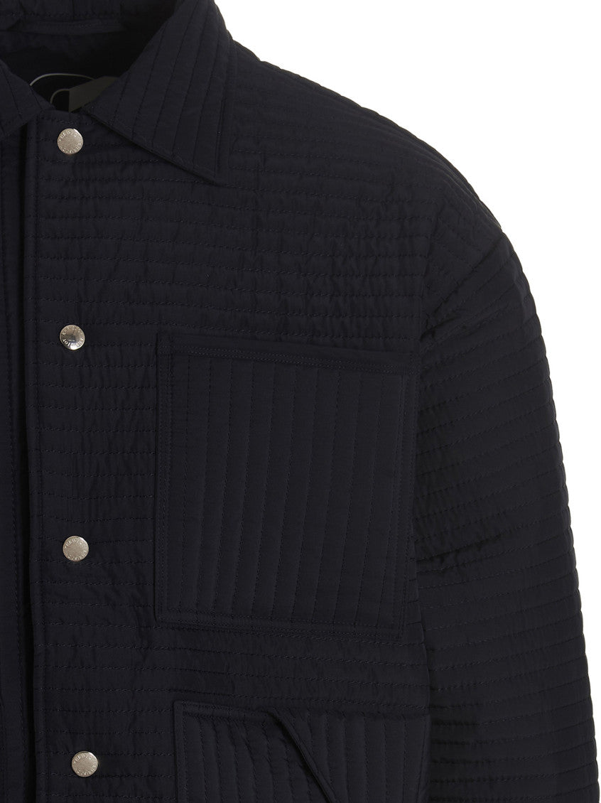 Dark Blue Quilted Jackets 3