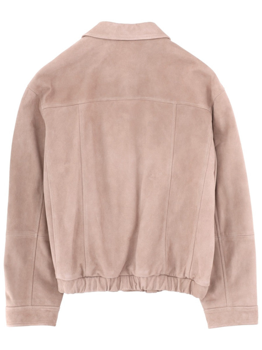 Beige Shirt Collar Jackets 3