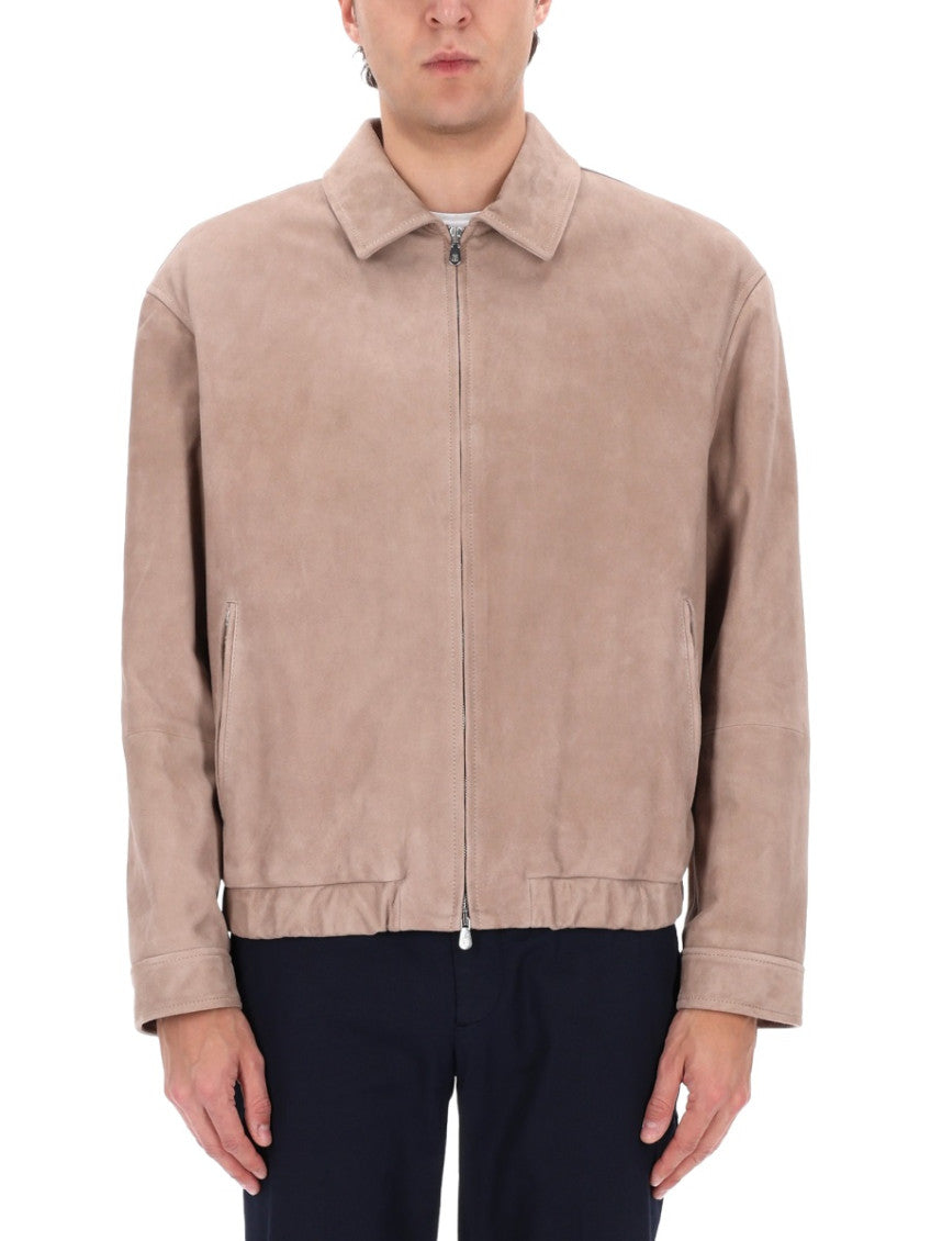 Beige Shirt Collar Jackets 4