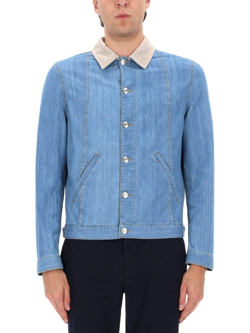 Light Blue Solid Jackets 4
