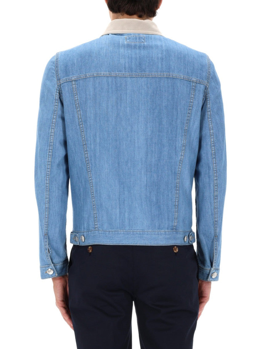 Light Blue Solid Jackets 5
