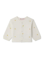 Babies Off White Embroidered Cardigan 1