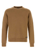 Brown Crew Neck Sweaters 1
