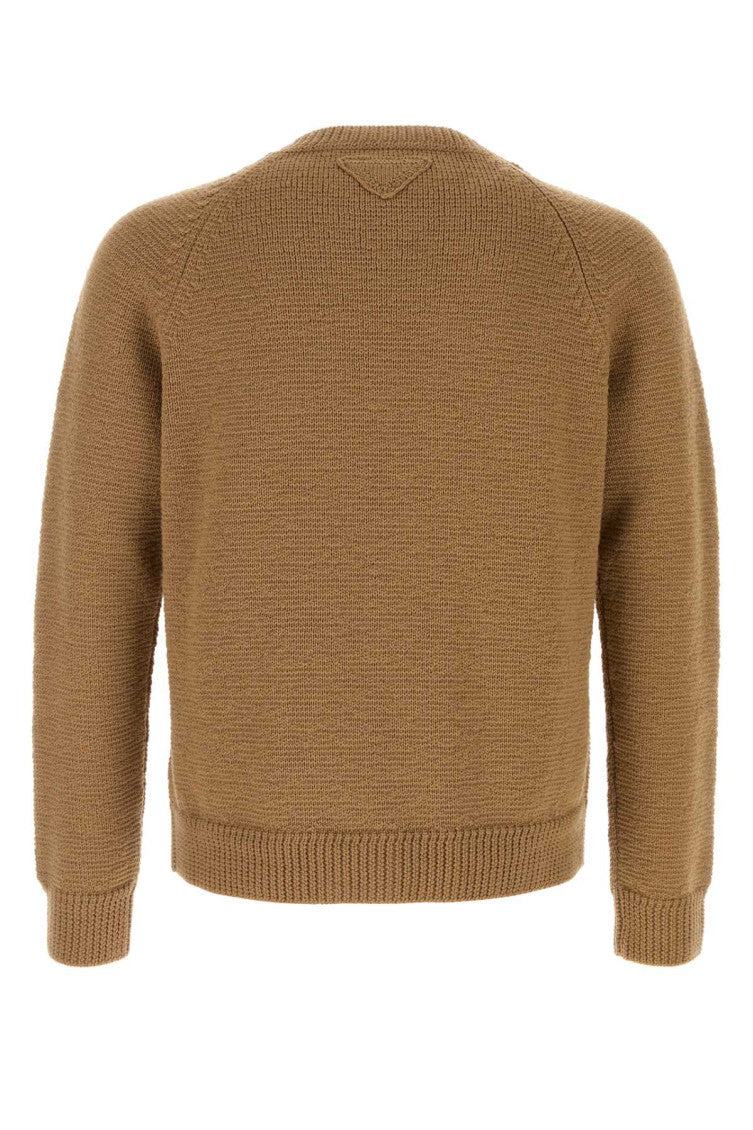 Brown Crew Neck Sweaters 2