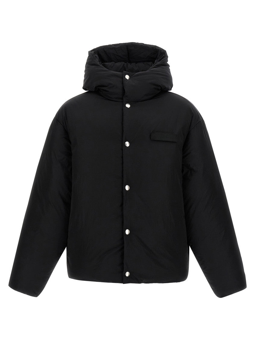 Black Logo Hood Jacket 1