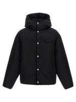 Black Logo Hood Jacket 1