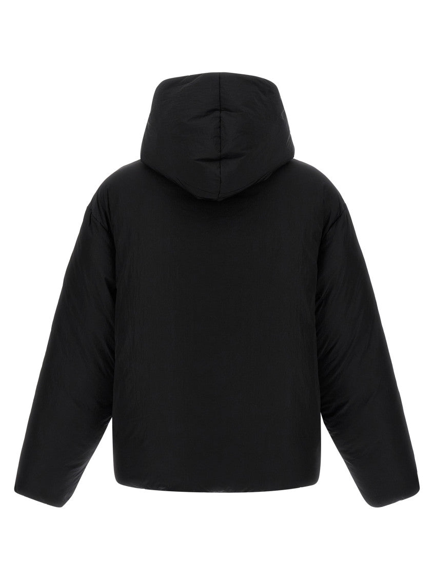 Black Logo Hood Jacket 2