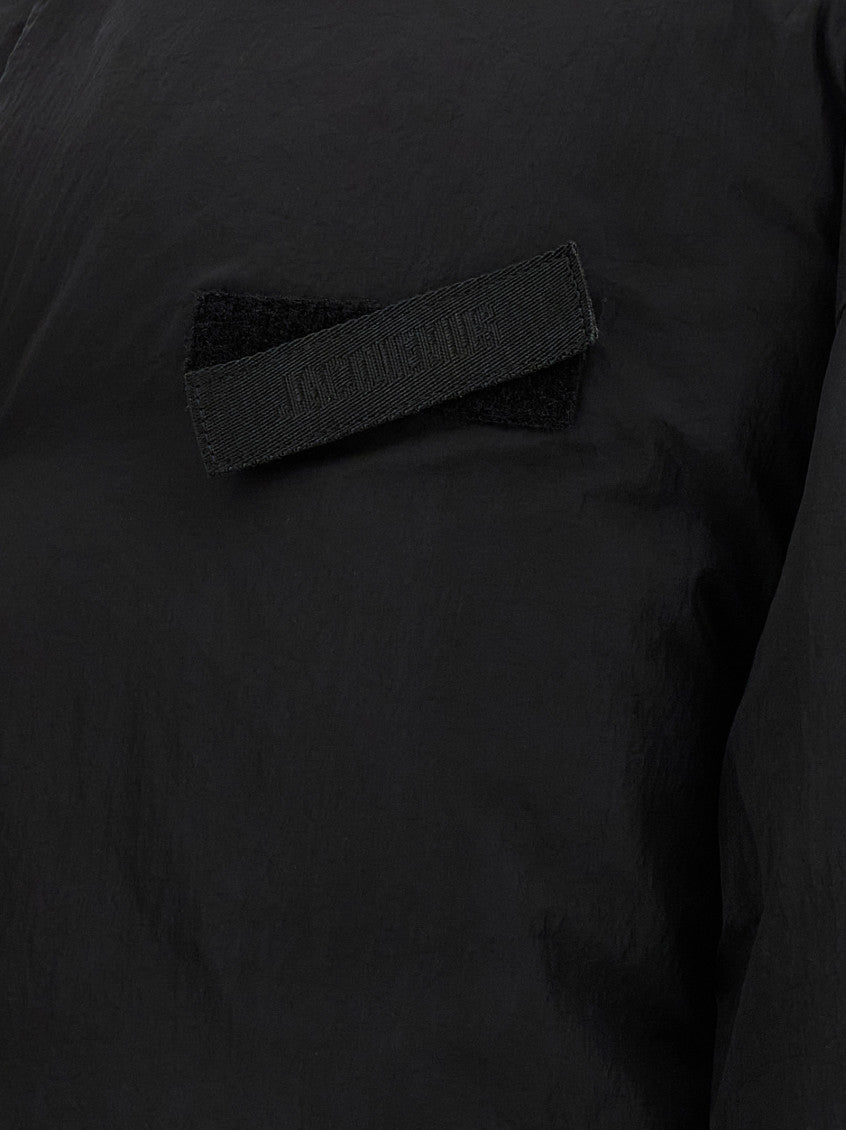 Black Logo Hood Jacket 4