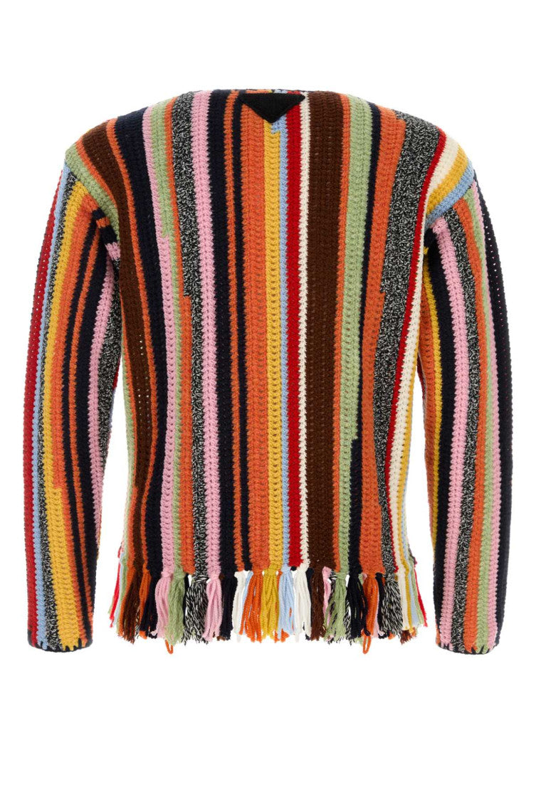 Multicolor Crew Neck Sweaters 2