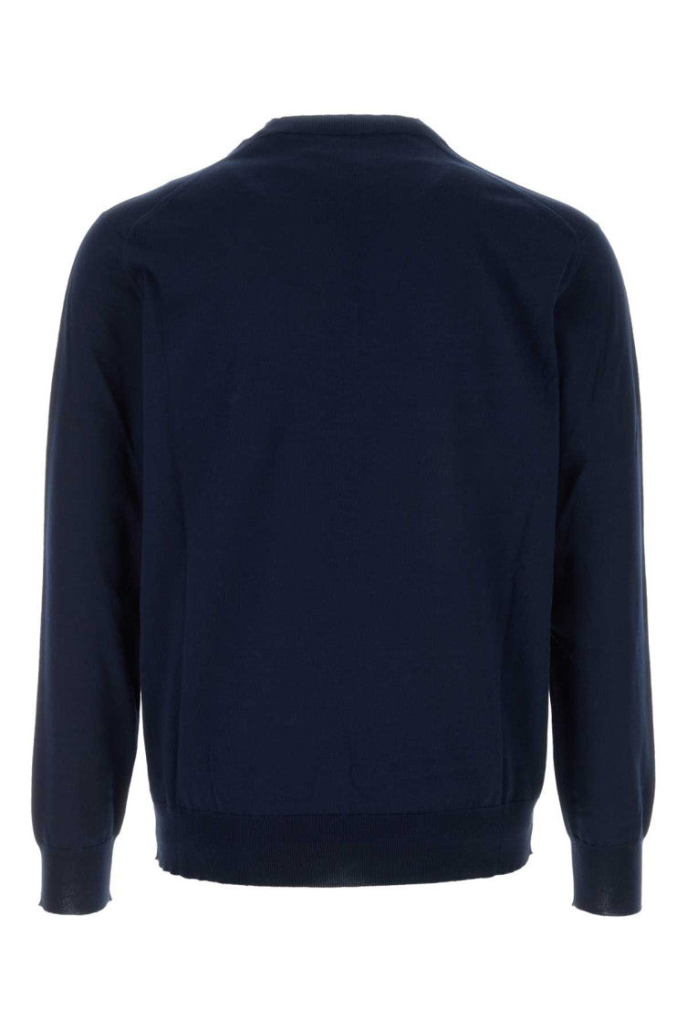 Blue V Neck Sweaters 2