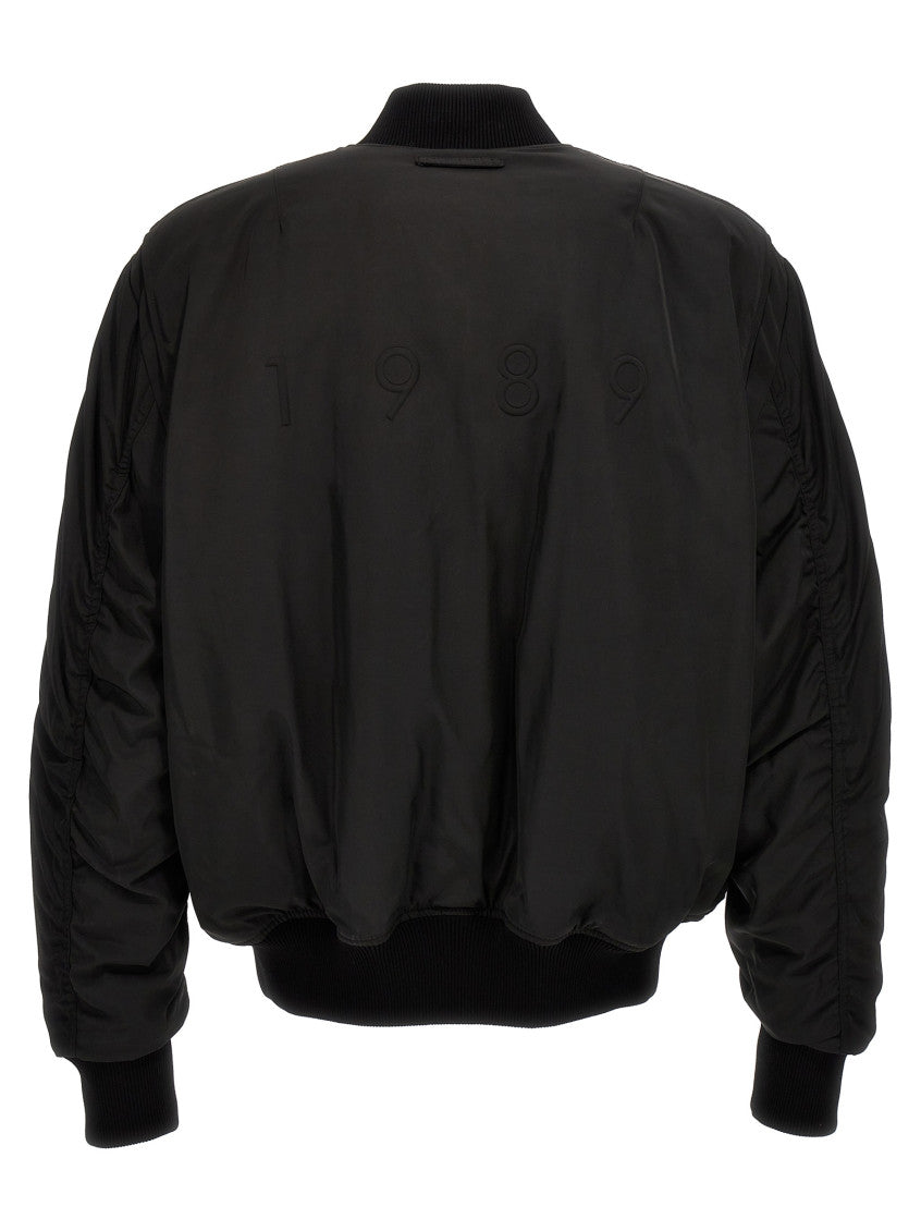Black Solid Bomber Jackets 2