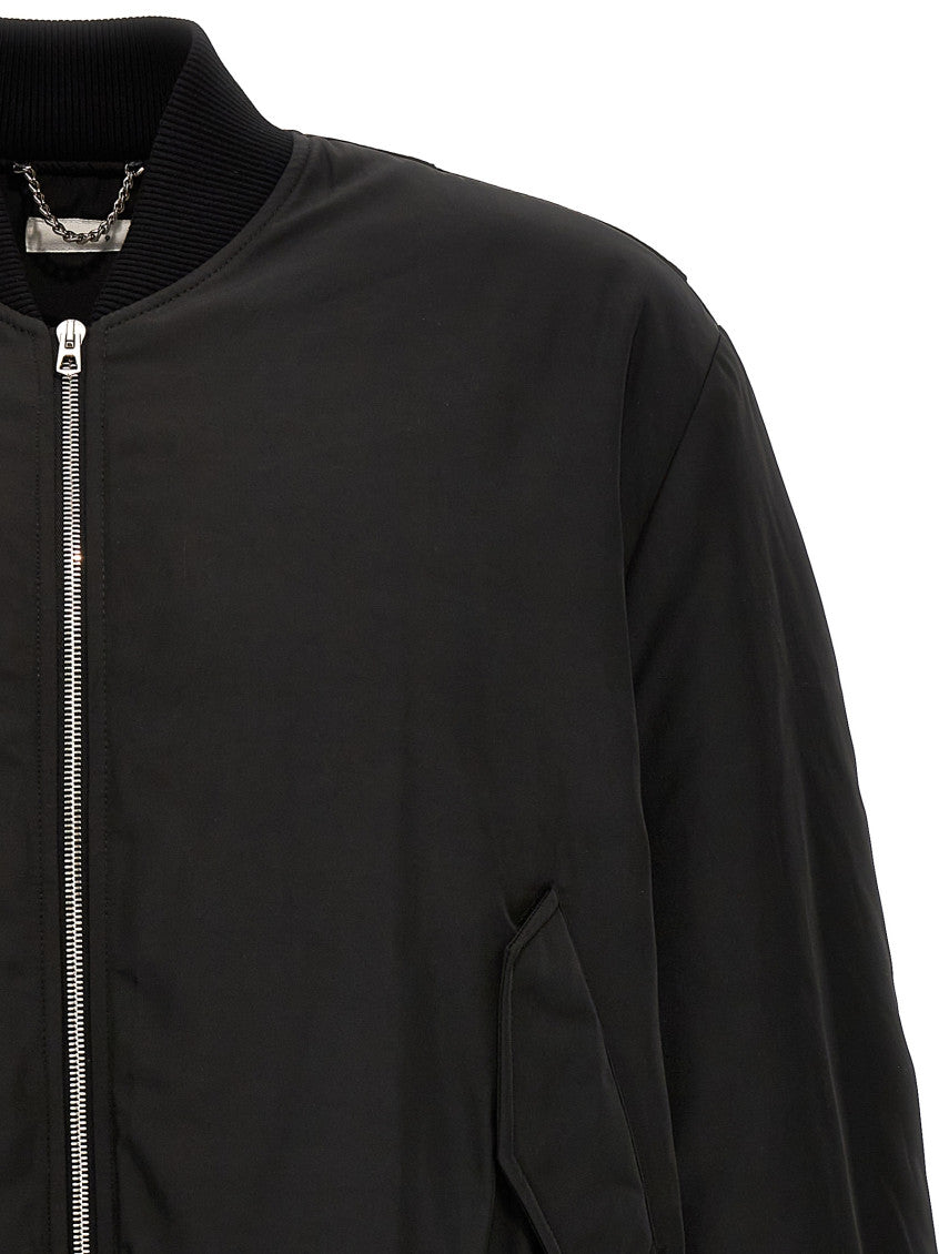 Black Solid Bomber Jackets 3
