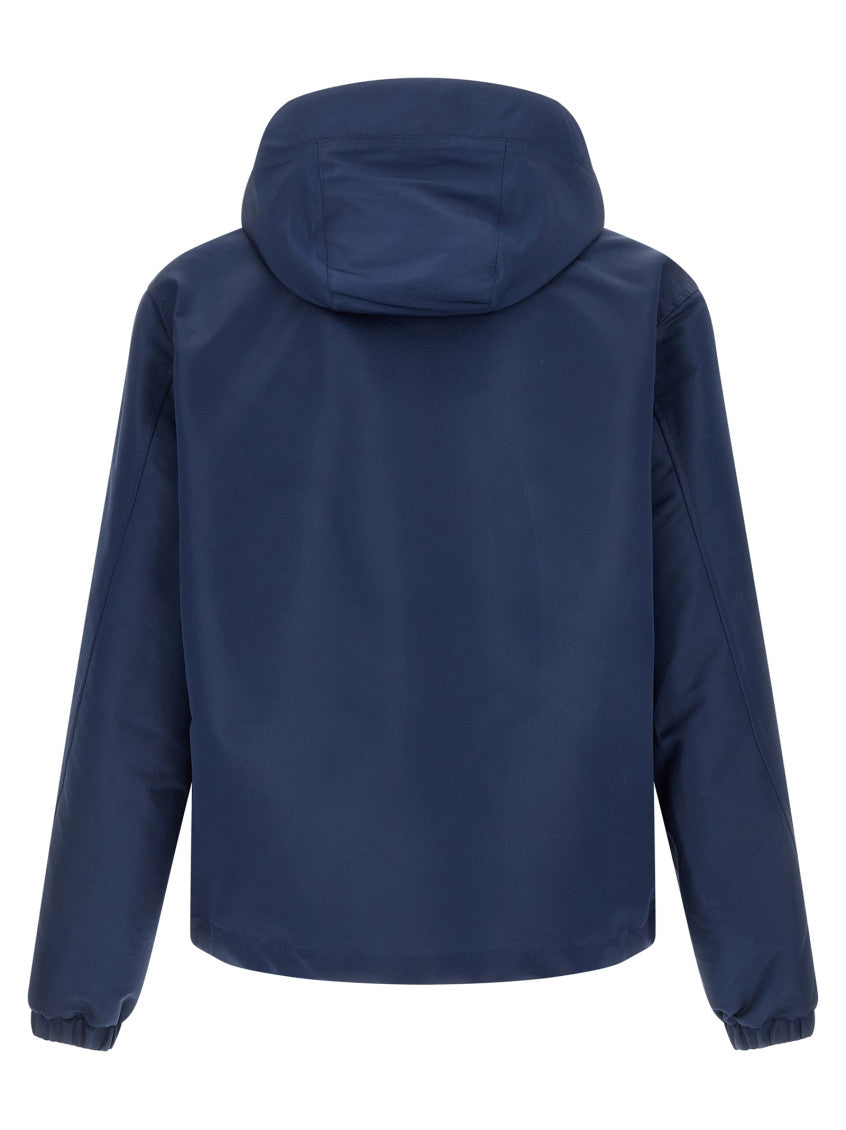 Navy Blue Hood Jackets 2